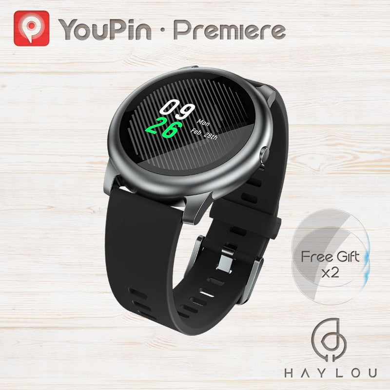 YouPin Haylou Solar LS05 Smart Watch Sport Metal Heart Rate Sleep Monitor IP68 Waterproof iOS Android Global Version for Xiaomi - Sorta Stuff