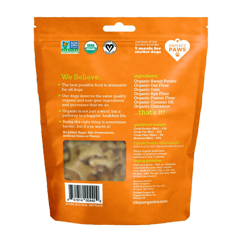Organic Sweet Potato Baked Biscuits - Small Bone (5oz) - Sorta Stuff