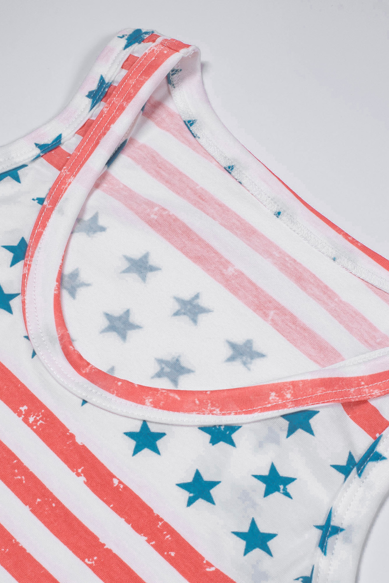 The Usa Flag Stars And Stripes Tank Top