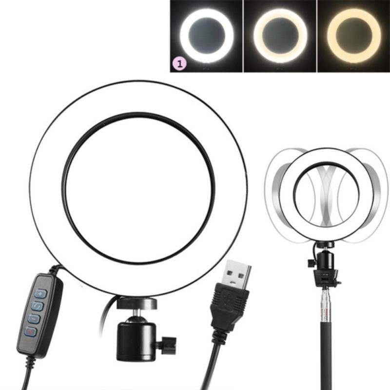 20cm / 26cm Selfie LED Ring Light Camera Phone Tripod Stand Video Dimmable Lamp Studio Camera Ring LED Light Dropshipping - Sorta Stuff