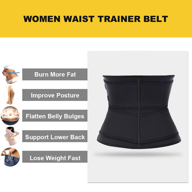 Women's Double-Belt Sports Waist Trainer (Custom Logo)