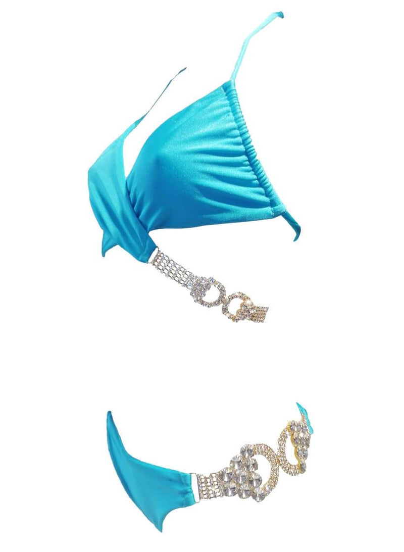 Gina Impressive Top & Skimpy Bottom - Turquoise - Sorta Stuff