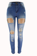 Women's High-Rise Distressed Skinny Jeans