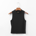 Women's Solid Color Cropped Tank Top