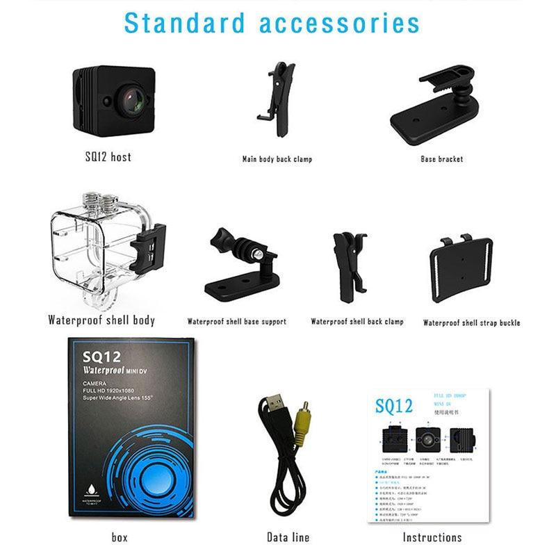 Original Camara SQ13 SQ23 Mini Camera SQ12 SQ11 HD 1080P 480P Night Vision Video Recorder Micro Cam Support Hidden TF Card - Sorta Stuff