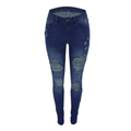 Women's Blue High-Waist Skinny Jeans