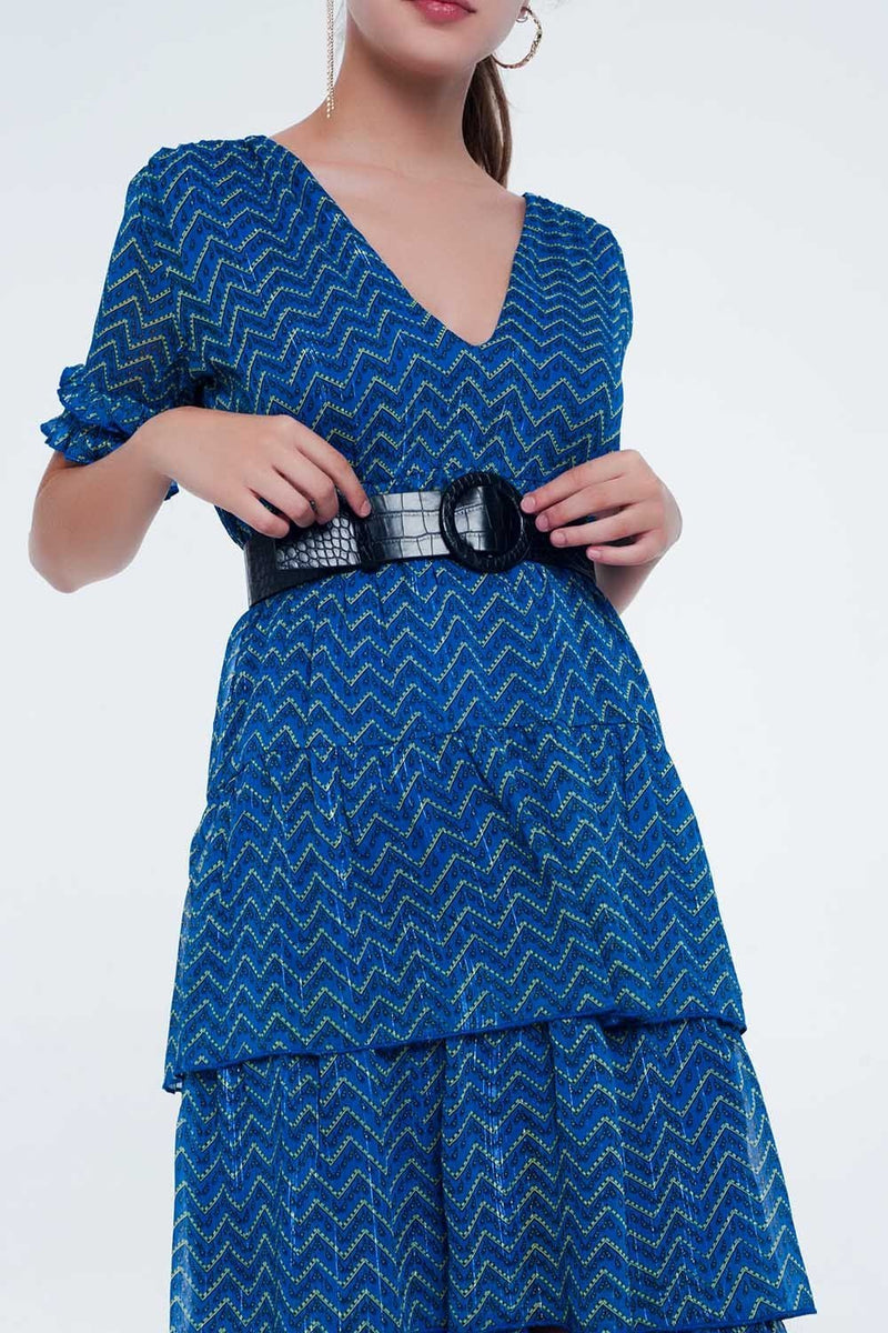 Blue Tiered Maxi Dress - Sorta Stuff
