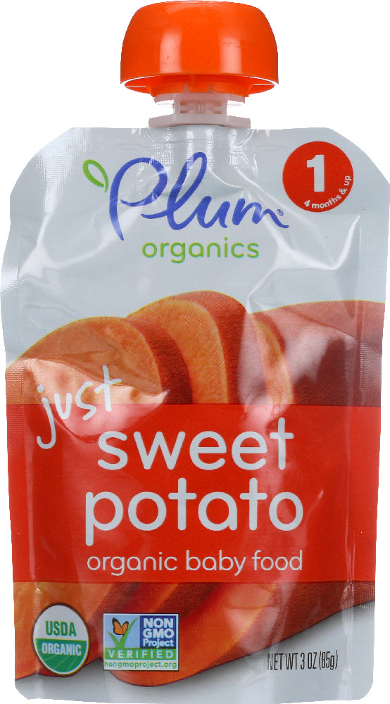 PLUM ORGANICS: Just Sweet Potato Baby Food, 3 oz