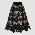 Lace Crochet A-Line Skirt