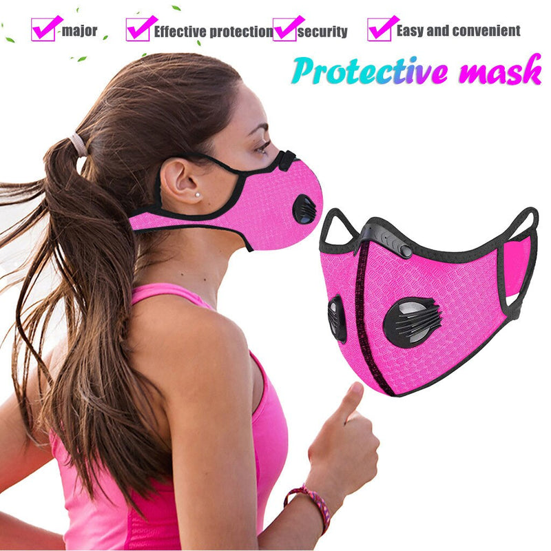 Outdoors Sports Mouth Cover Cylcing Face Mask Quick-Drying Keep Mask Breathable Fashion With Filter Adult Halloween Cosplay