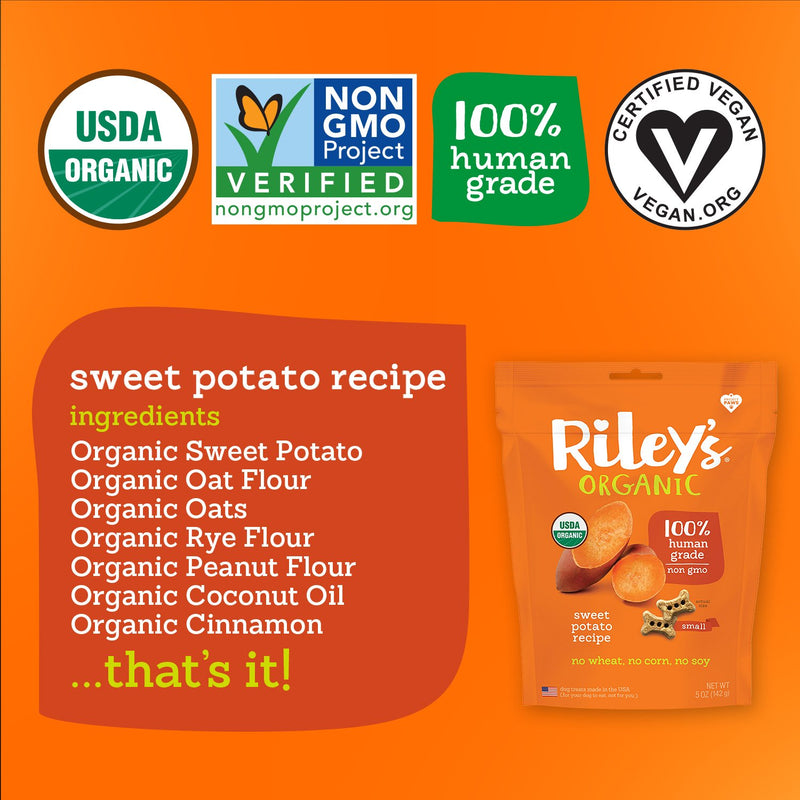 Riley's Sweet Potato Organic Dog Treats - Sorta Stuff