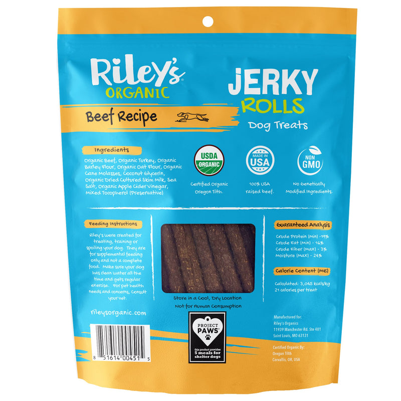 Organic Beef Jerky Rolls (5oz) - Sorta Stuff