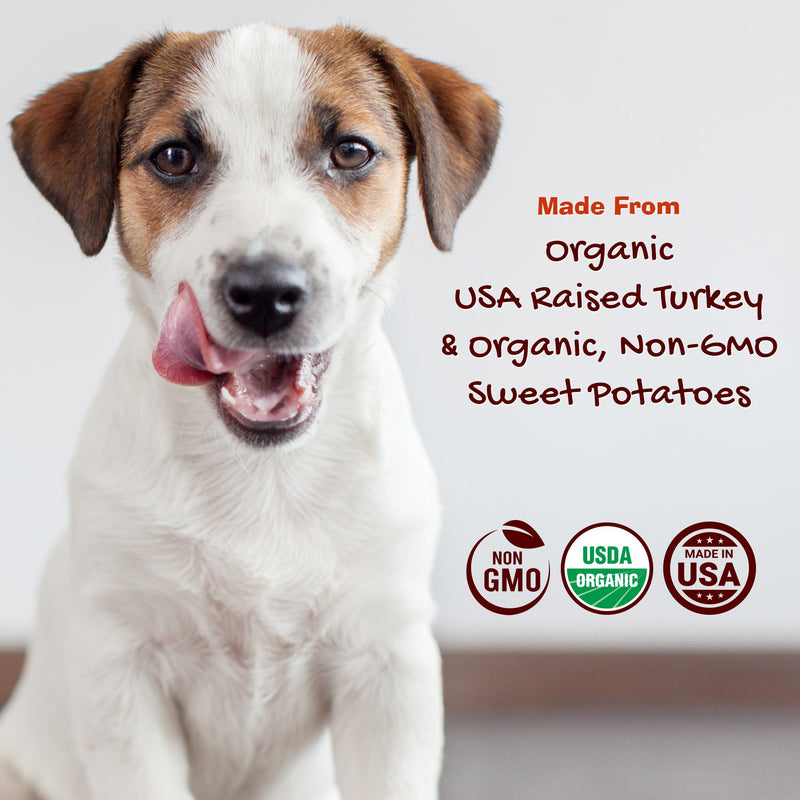 Organic Turkey & Sweet Potato Jerky Jibbs (5oz) - Sorta Stuff