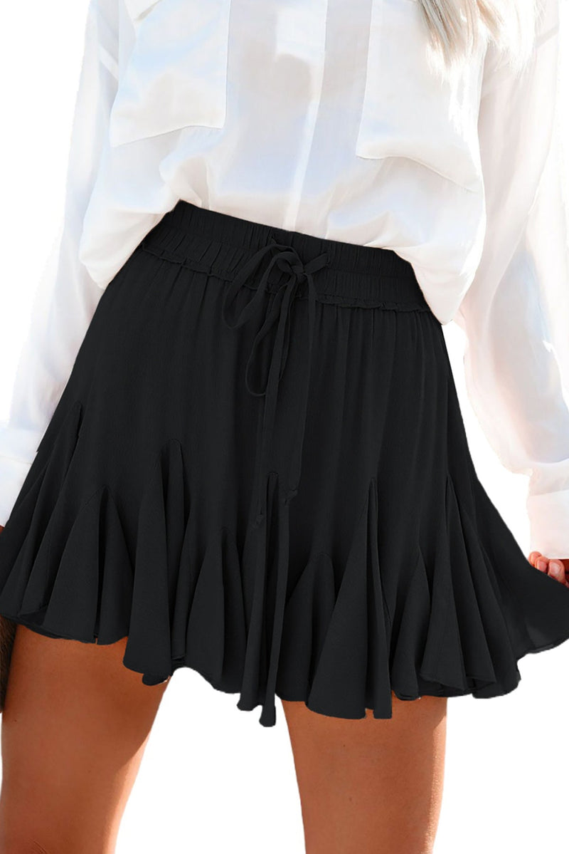 High Waist Tutu Pleated Mini Skirt