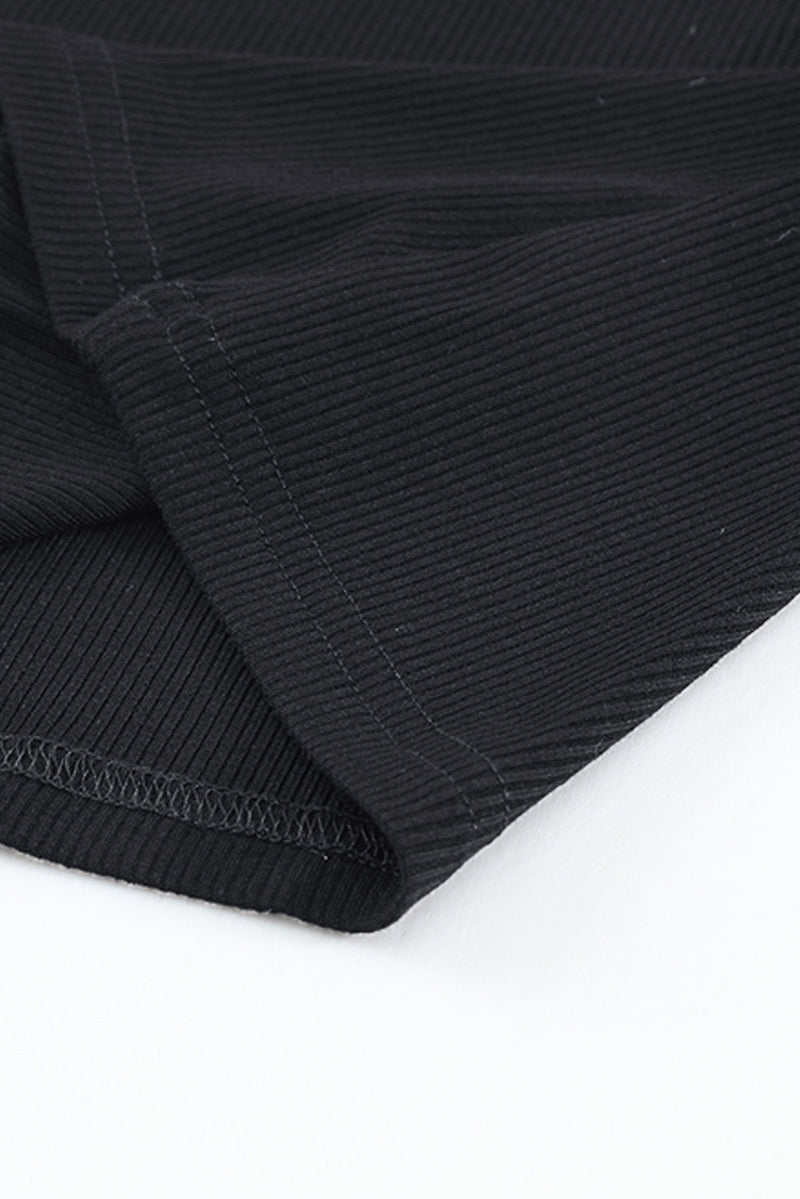Zipper Slim-Fit Long Sleeve Top