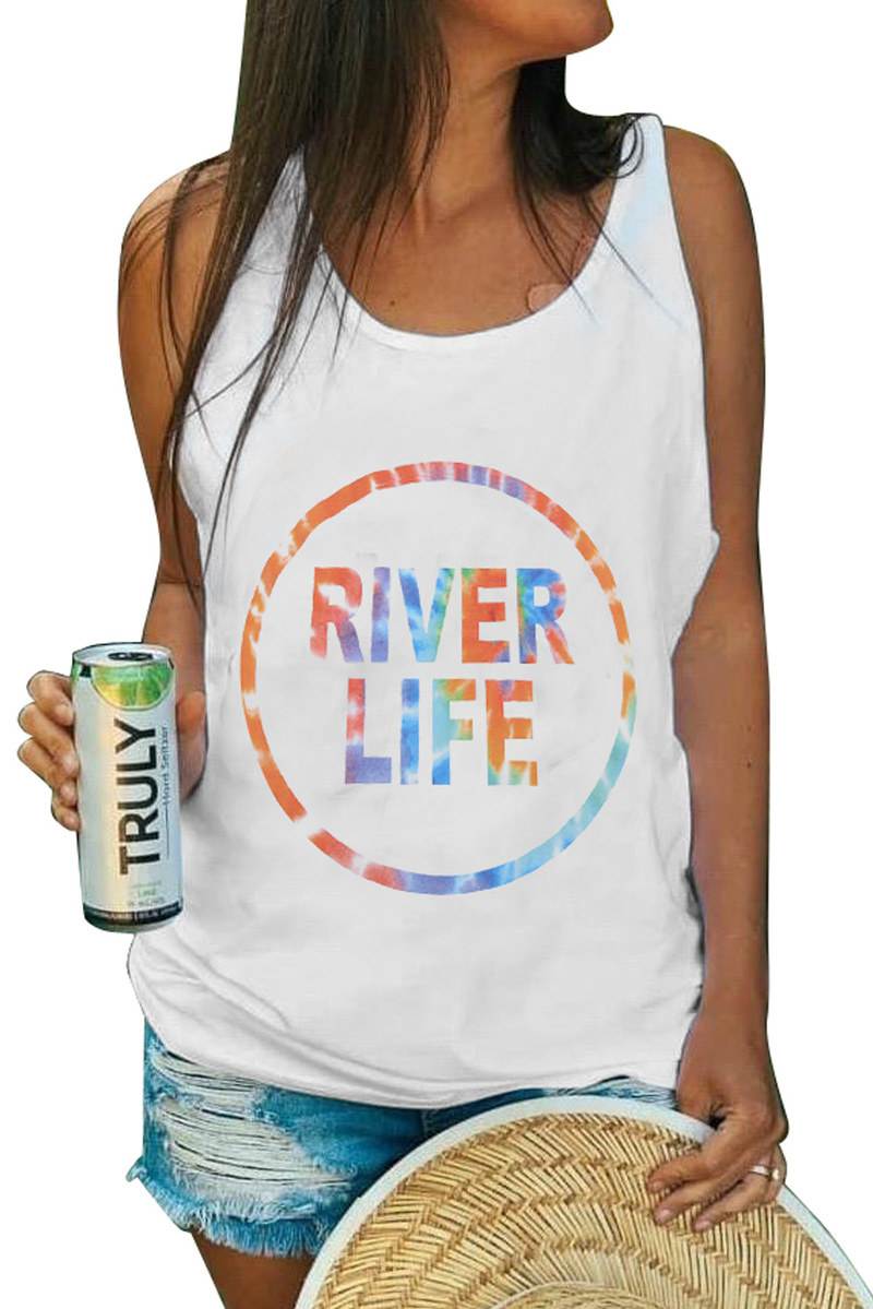 River Life Print Tank Top