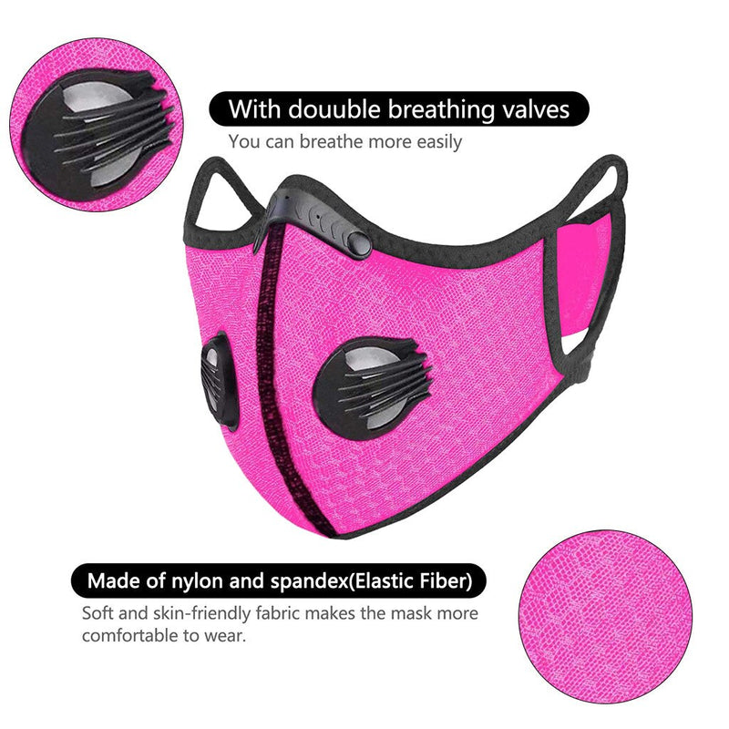 Outdoors Sports Mouth Cover Cylcing Face Mask Quick-Drying Keep Mask Breathable Fashion With Filter Adult Halloween Cosplay