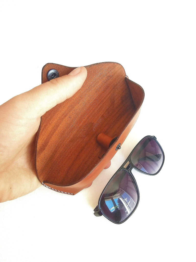 The "Sunglasses Case" -  Leather Sunglasses Case - Sorta Stuff