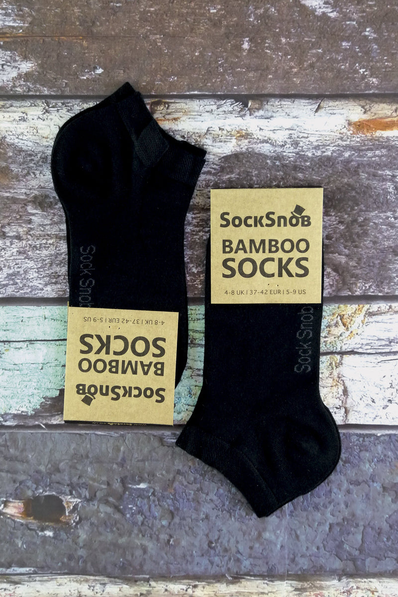 4 Pairs Mens Bamboo Trainer Socks - Sorta Stuff