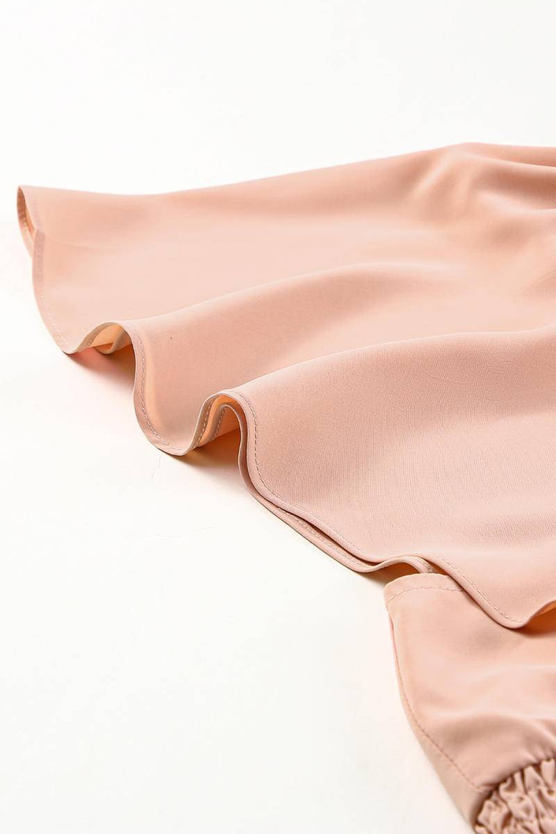 Wrap V Neck Plus Size Handkerchief Dress