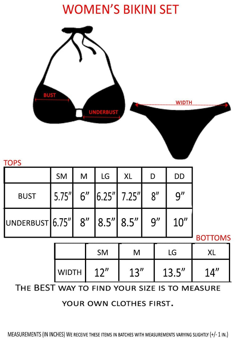 Women's Juniors Ruffle USA Flag Bikini Set Swimwear - Sorta Stuff