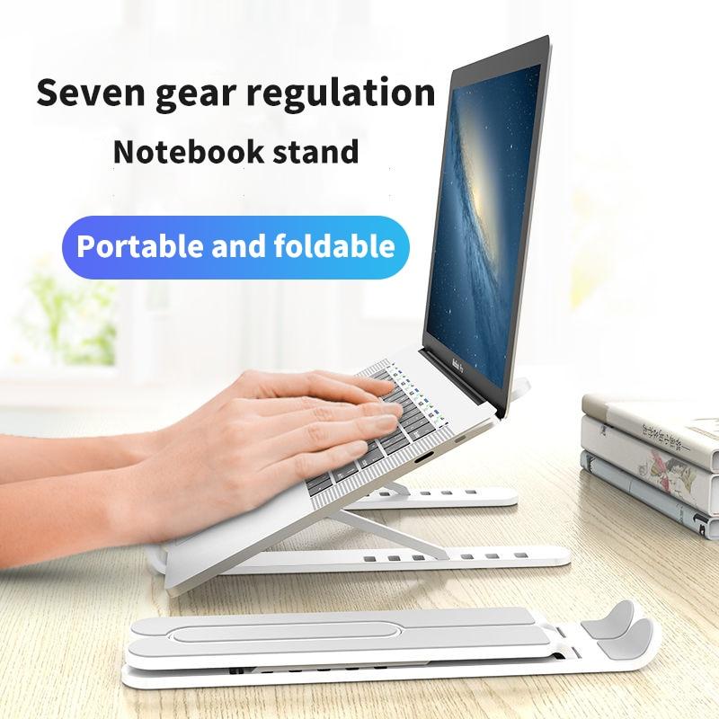 Portable Laptop Stand Foldable Support Base Notebook Stand Holder for Macbook Pro Air HP Lapdesk Computer Cooling Bracket Riser - Sorta Stuff